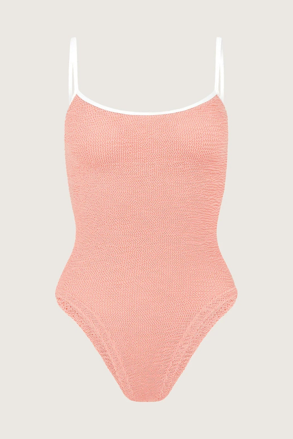 Pamela Swim Contrast Peach White