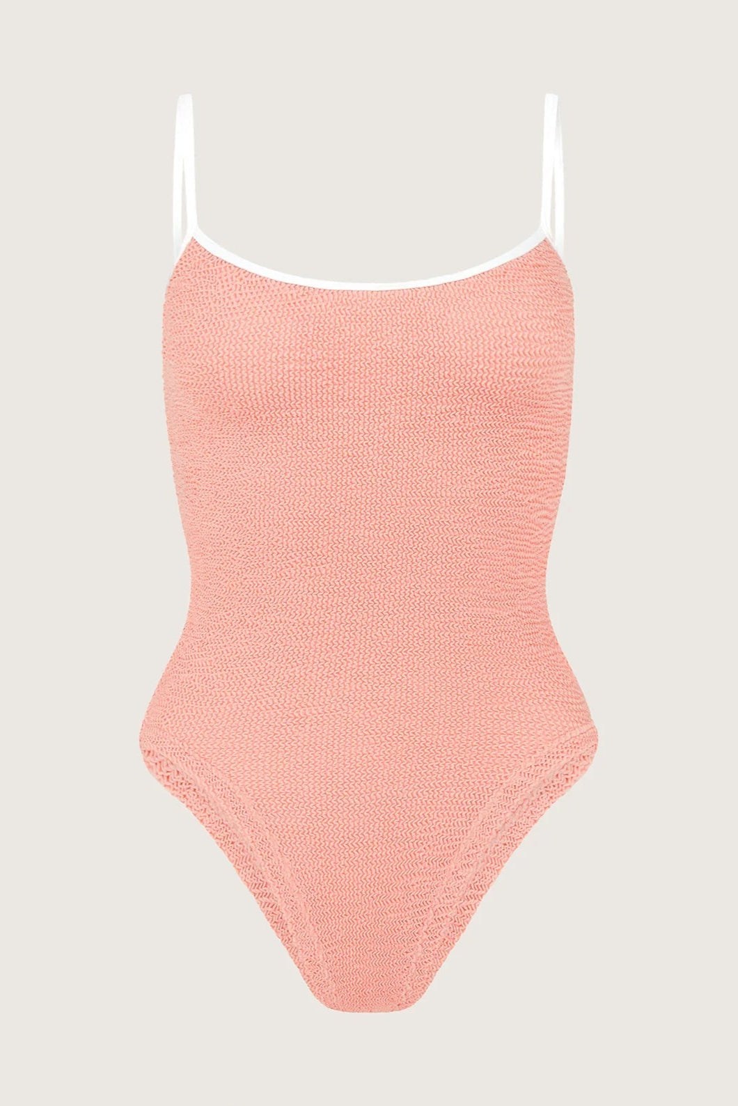Pamela Swim Contrast Peach White