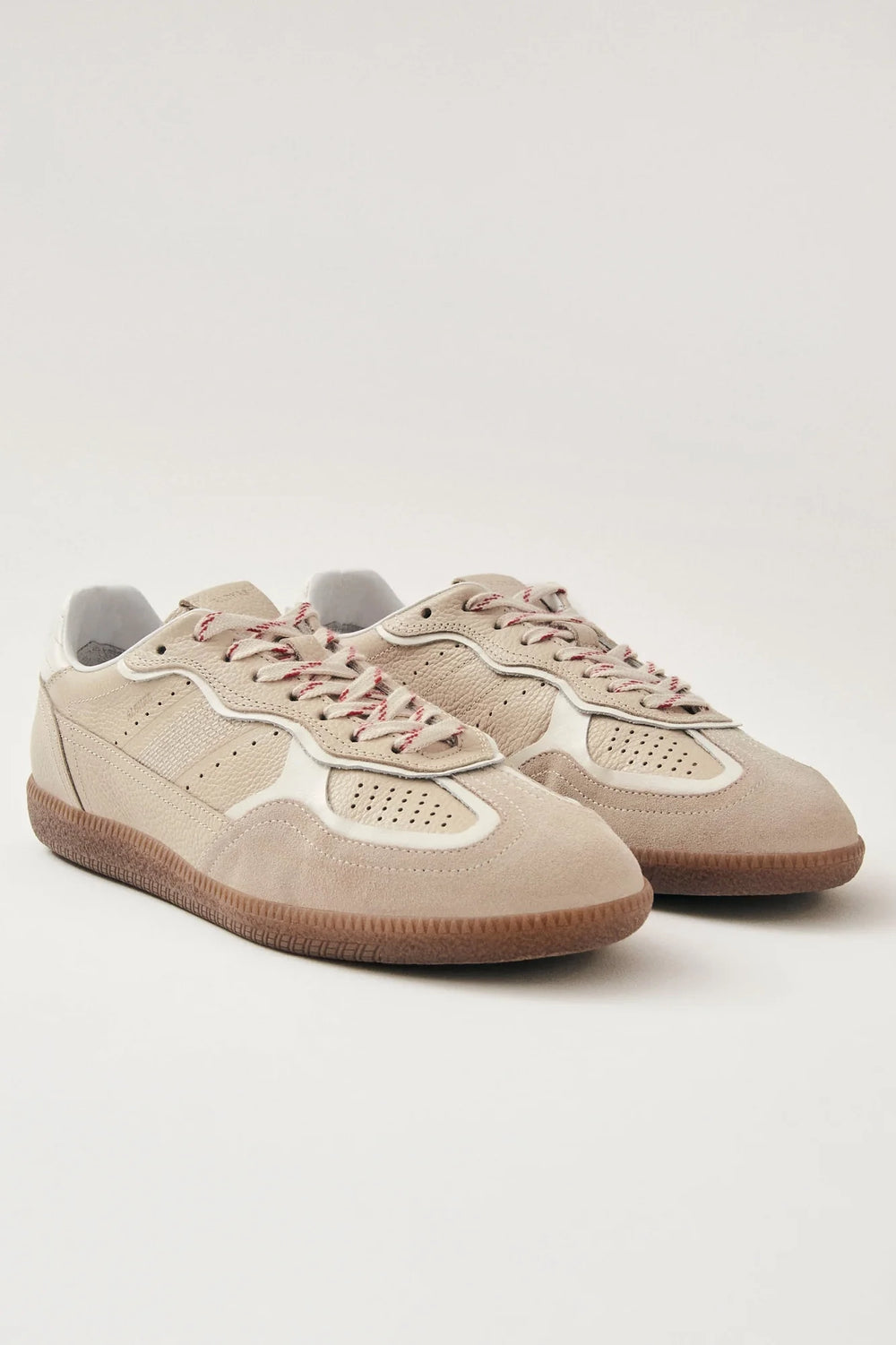 Tb.490 Rife Grain Cream Leather Sneakers