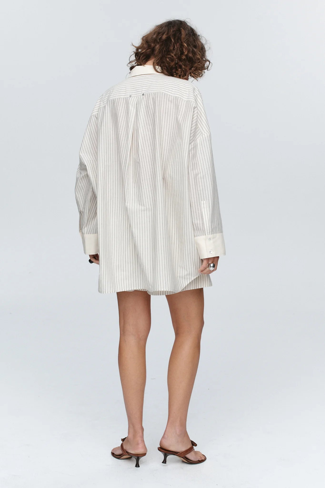 Edie Shirt Grey Stripe