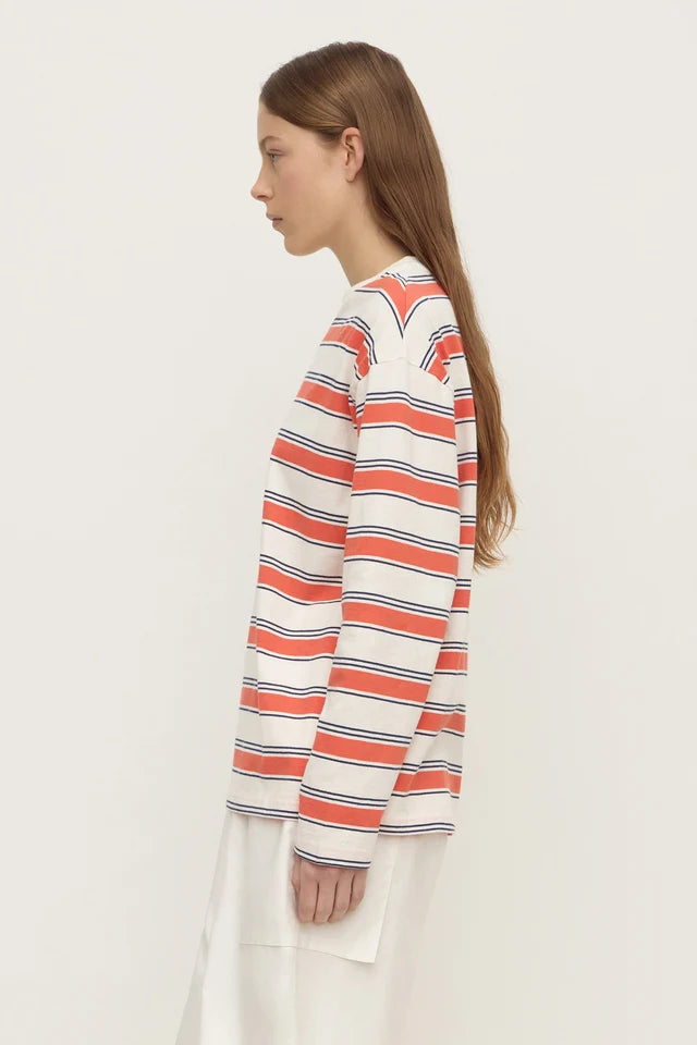 Assembly Label Eliana Stripe Cotton Long Sleeve Tee