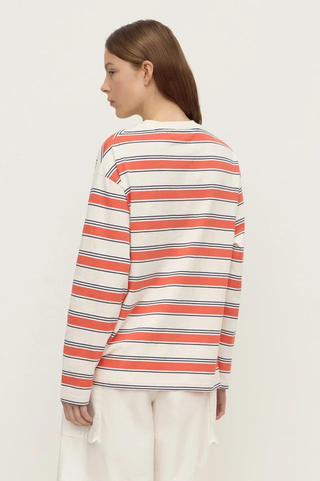 Assembly Label Eliana Stripe Cotton Long Sleeve Tee