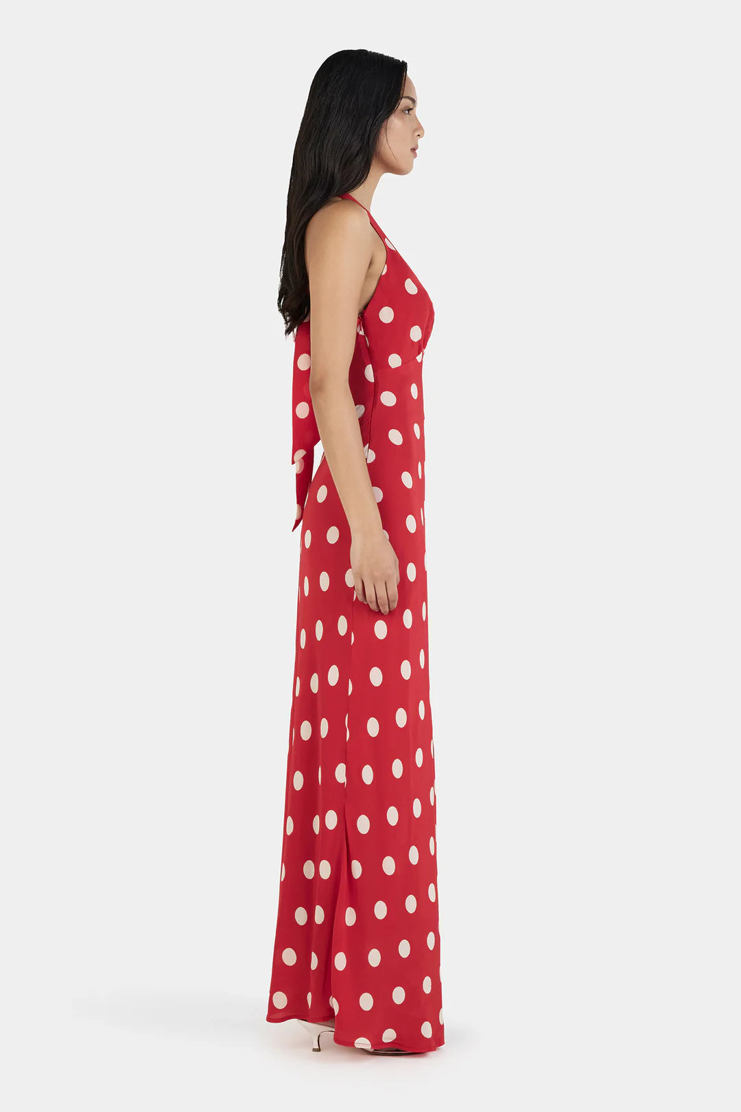 Elyse Maxi Dress Red Polka