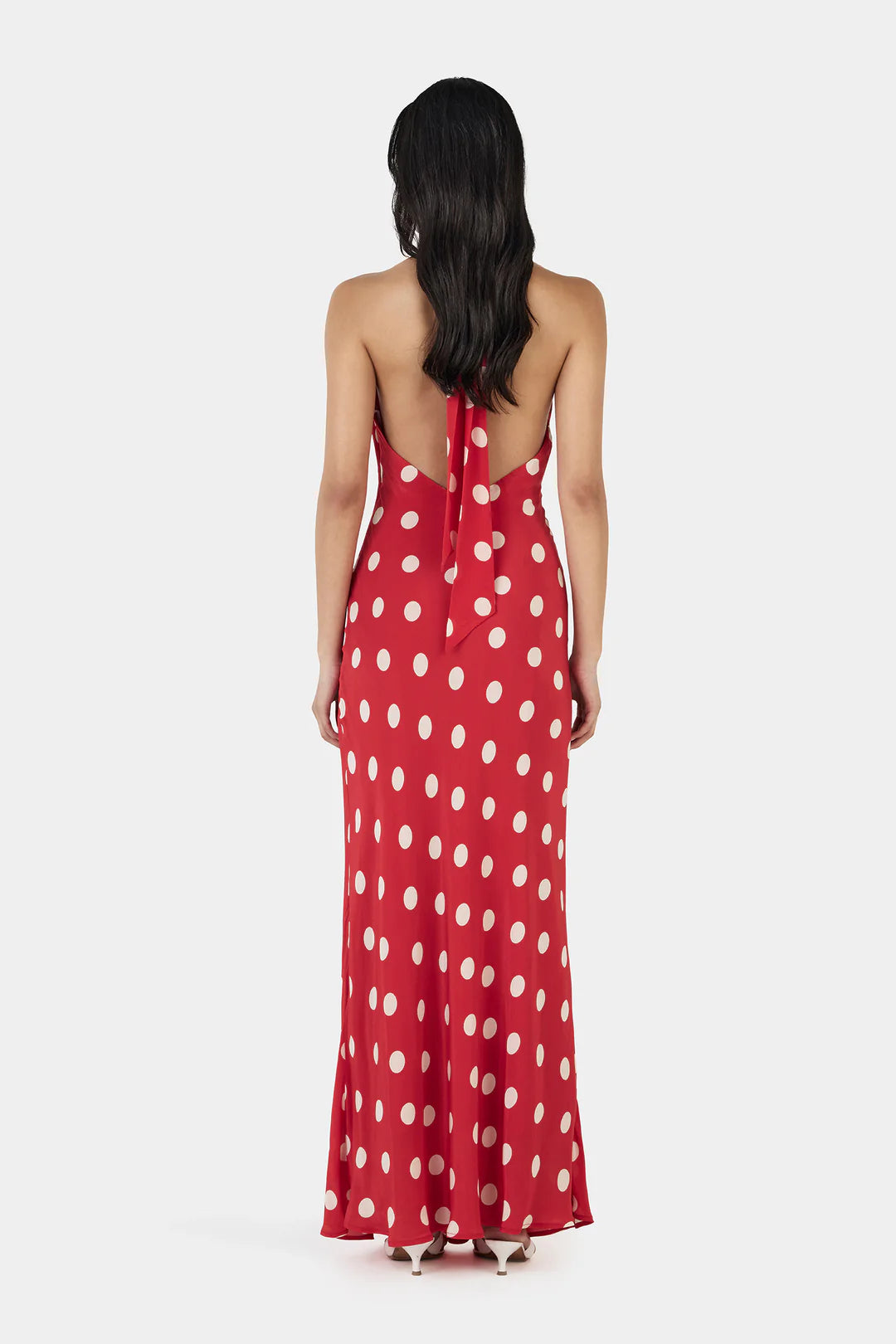 Elyse Maxi Dress Red Polka