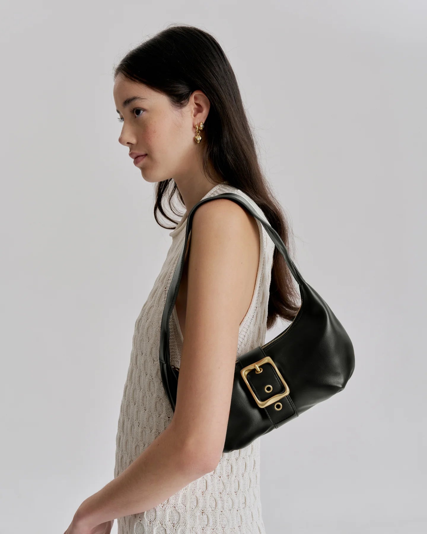 Everyday Baguette Bag Black Gold