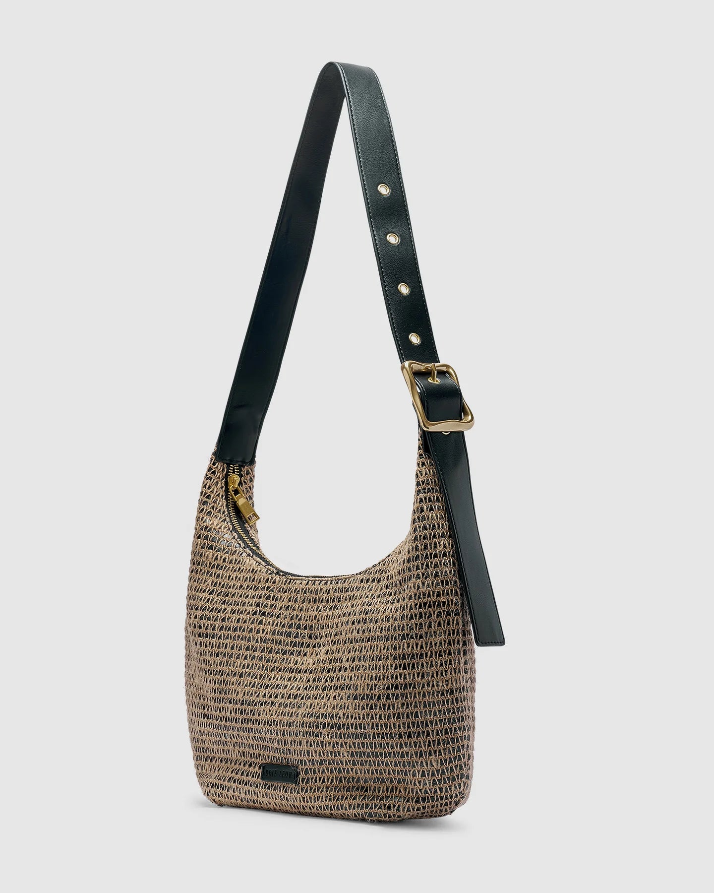 Everyday Large Croissant Bag Raffia Stripe
