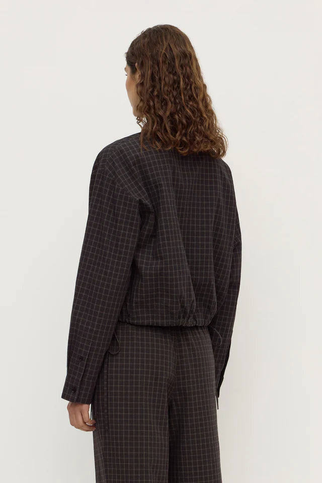 Eddie Check Shirt Brown Black
