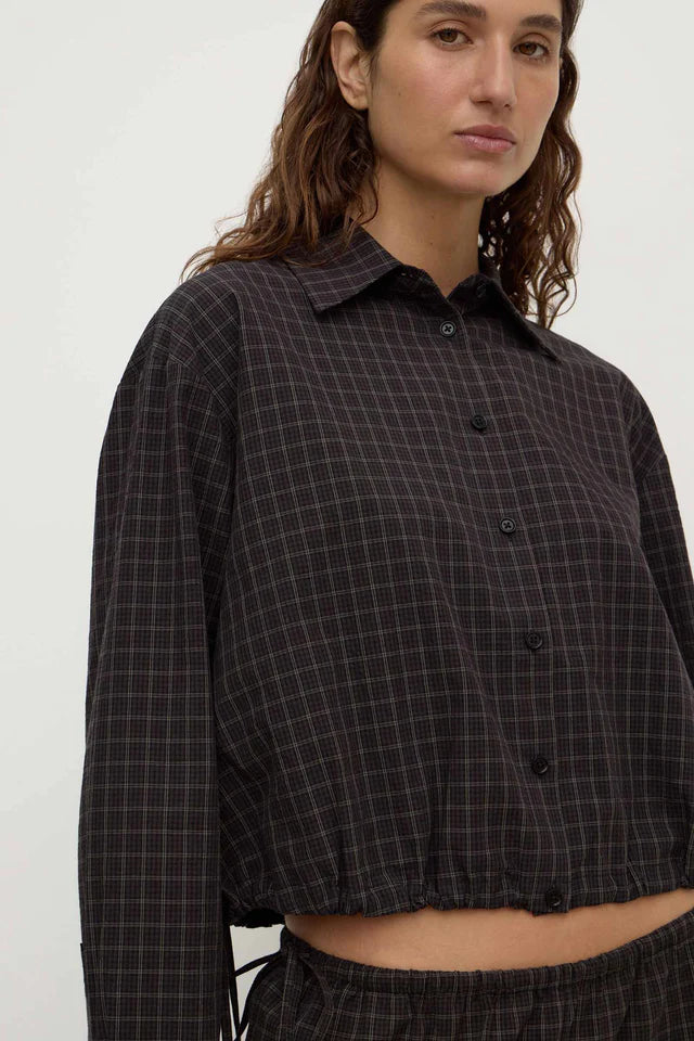 Eddie Check Shirt Brown Black
