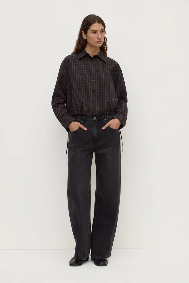Eddie Check Shirt Brown Black