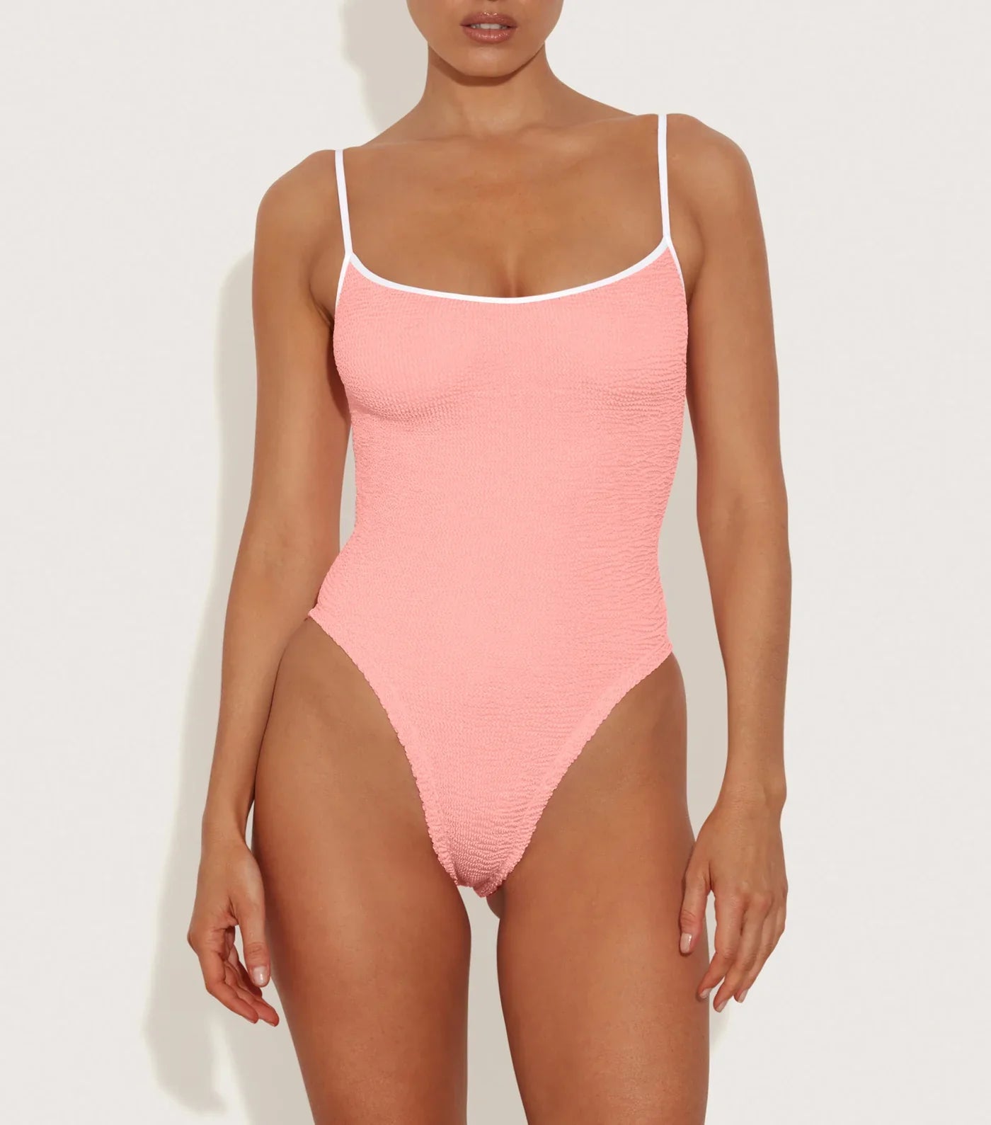 Pamela Swim Contrast Peach White