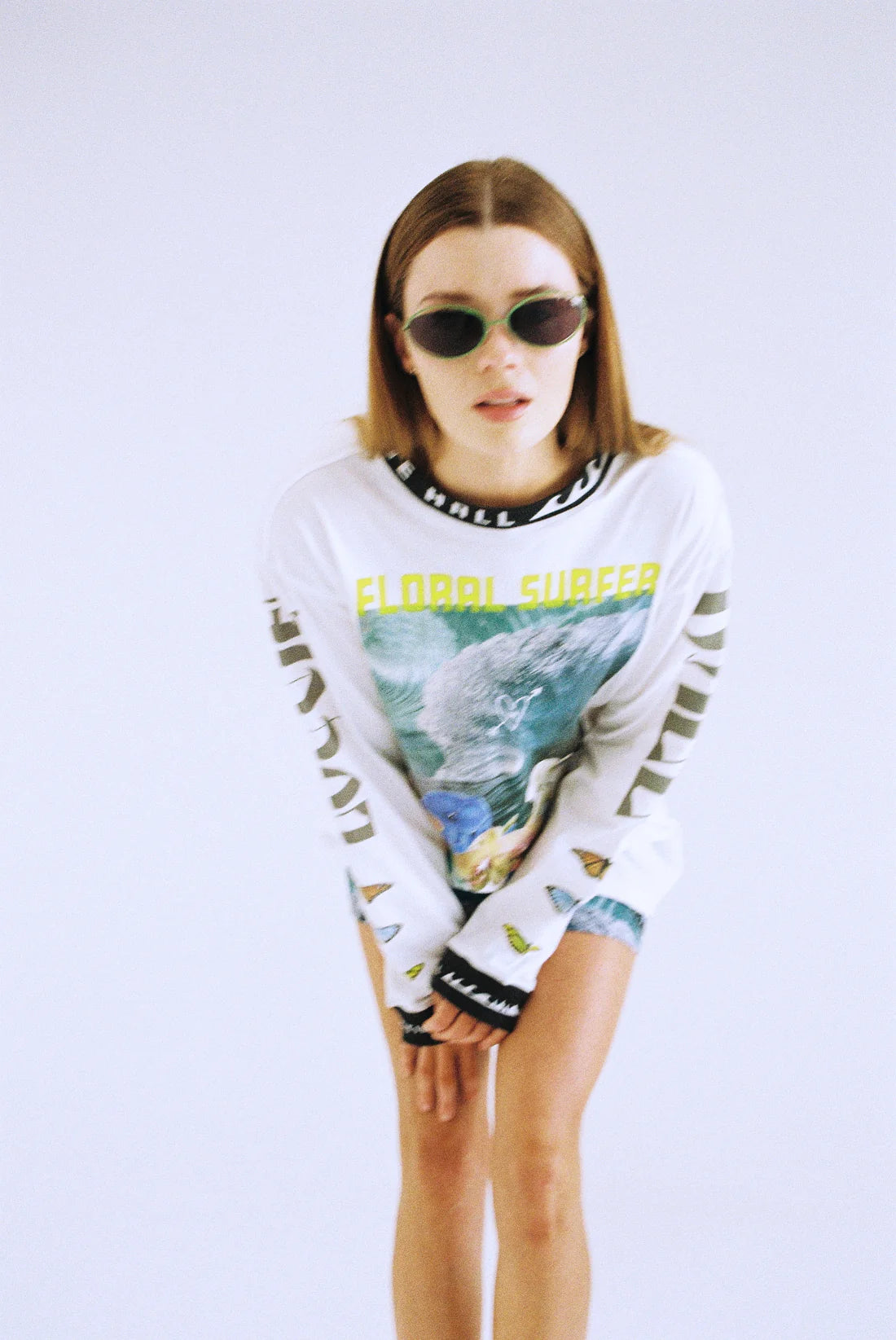 Floral Surfer Moto Tee