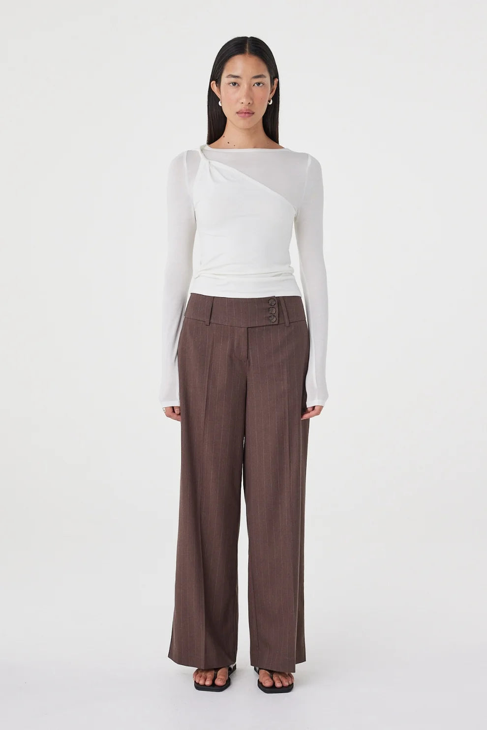 Arcaa Mabel Longsleeve Twist Top Cream