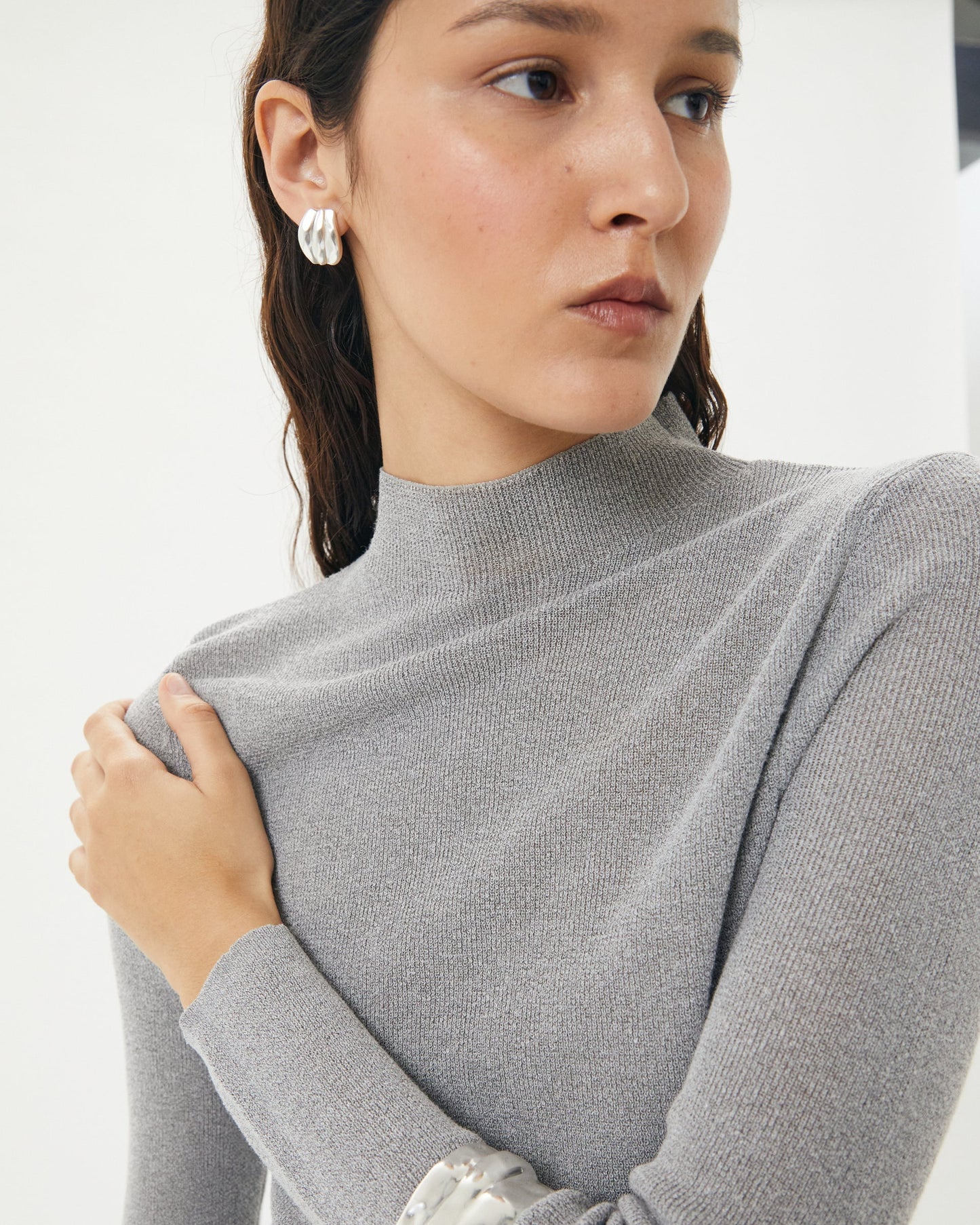 Brie Leon Sloane Earrings Silver