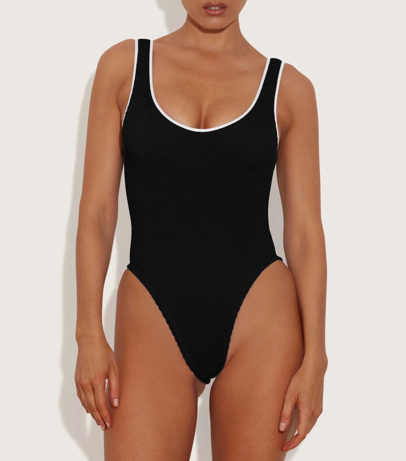 Faye Swim Black White