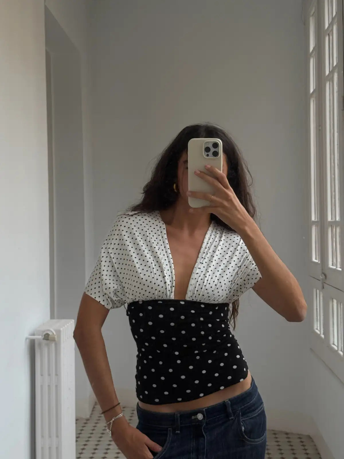 Isabela Top Polka Dot