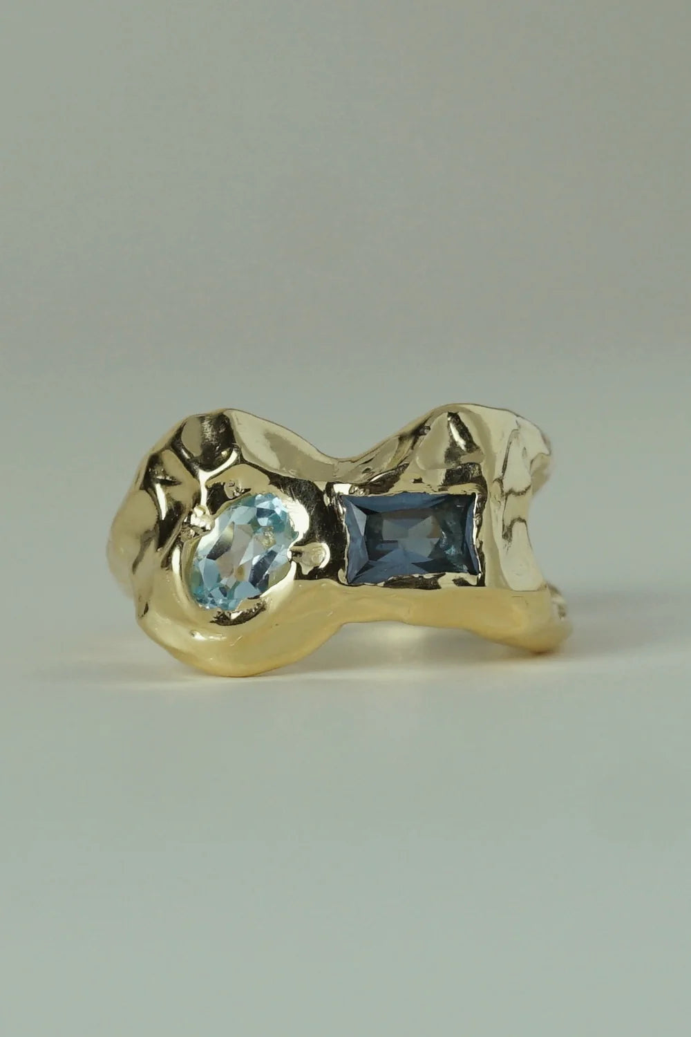 Native Ring Swiss and London Topaz