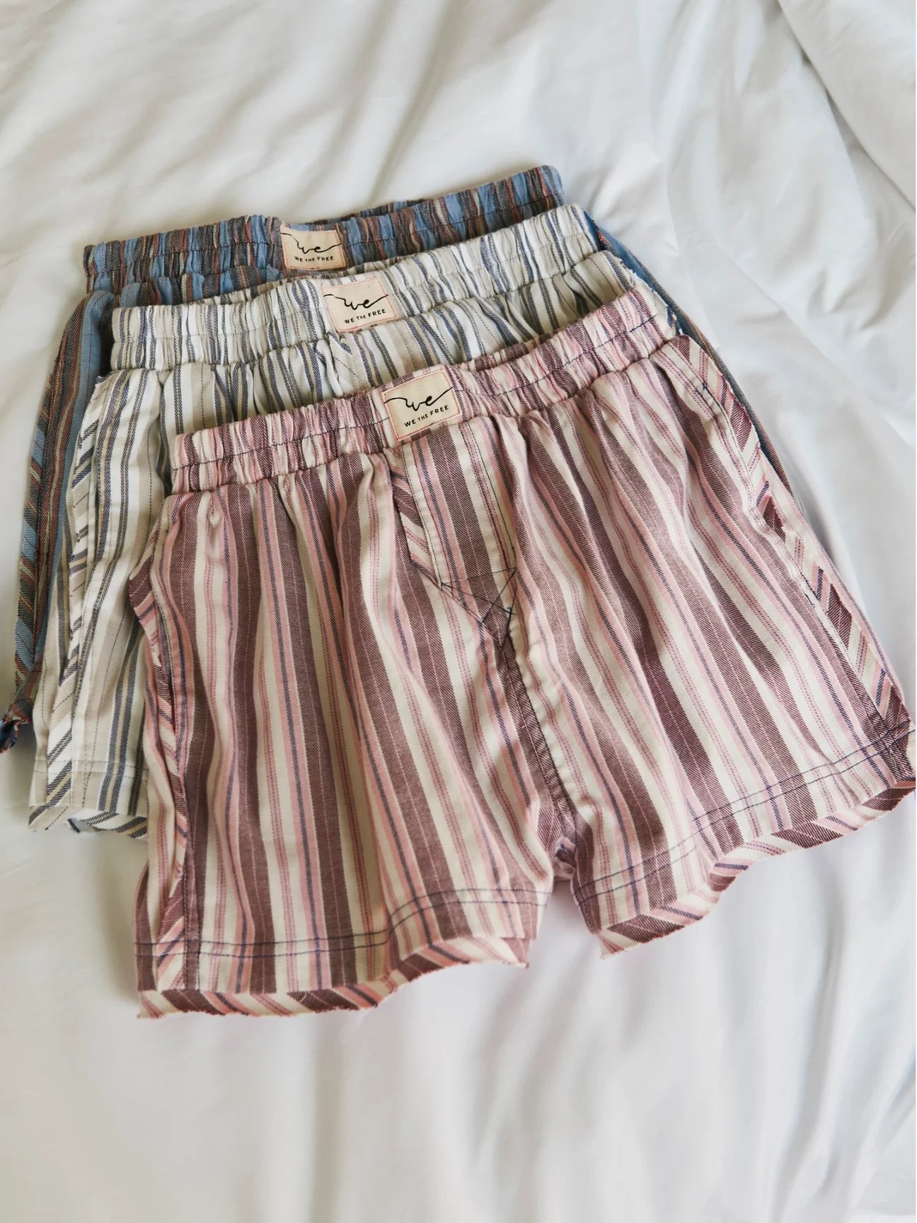 We The Free Day To Day Striped Boxers Burgundy