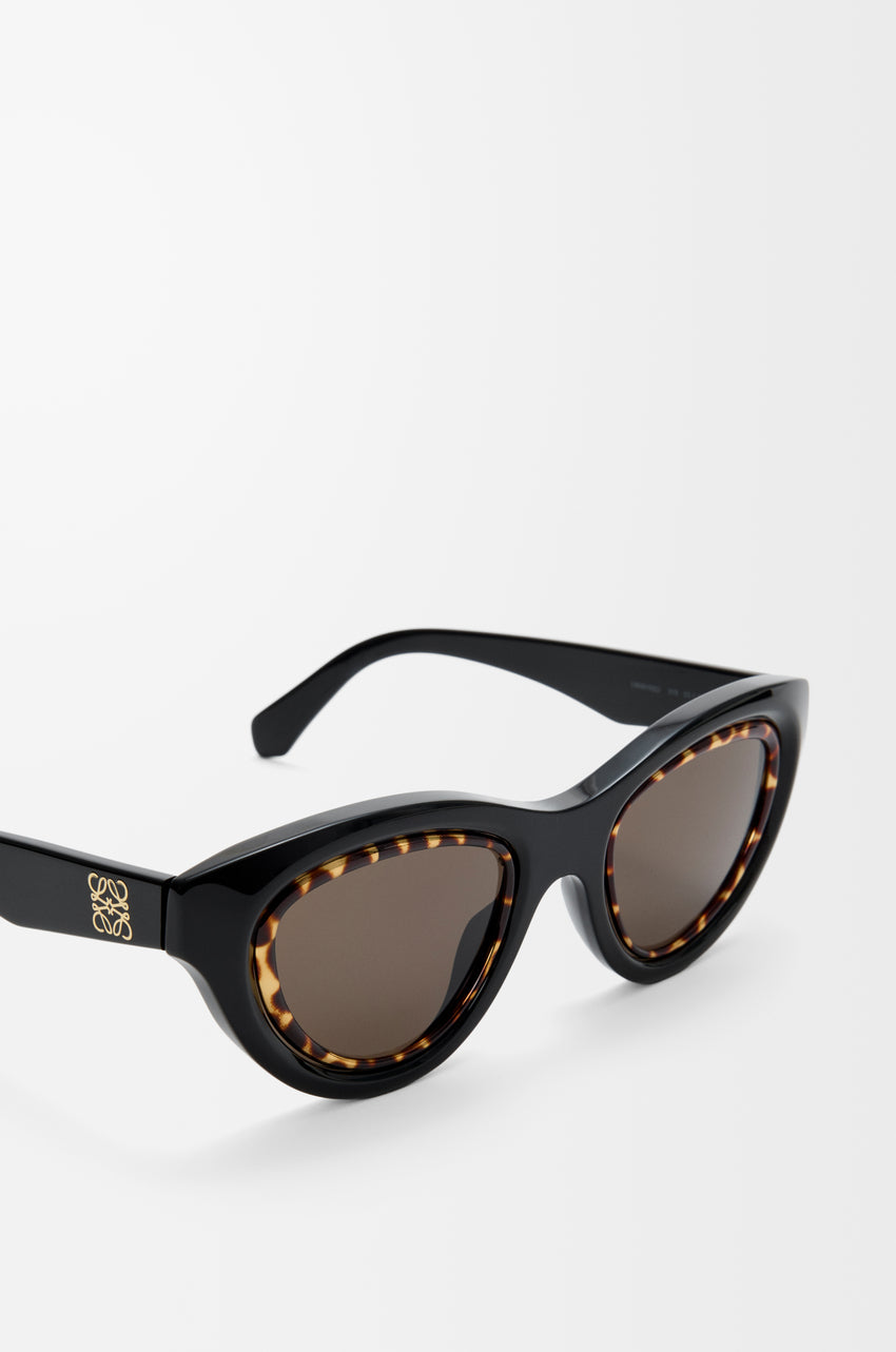 Loewe Mini Anagram Cateye sunglasses Black LW40182U
