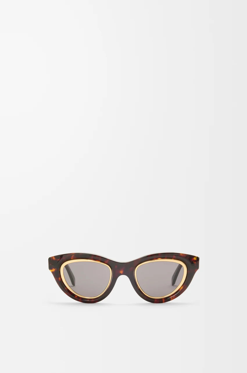 Loewe Mini Anagram Cateye sunglasses Tortoise LW40182U