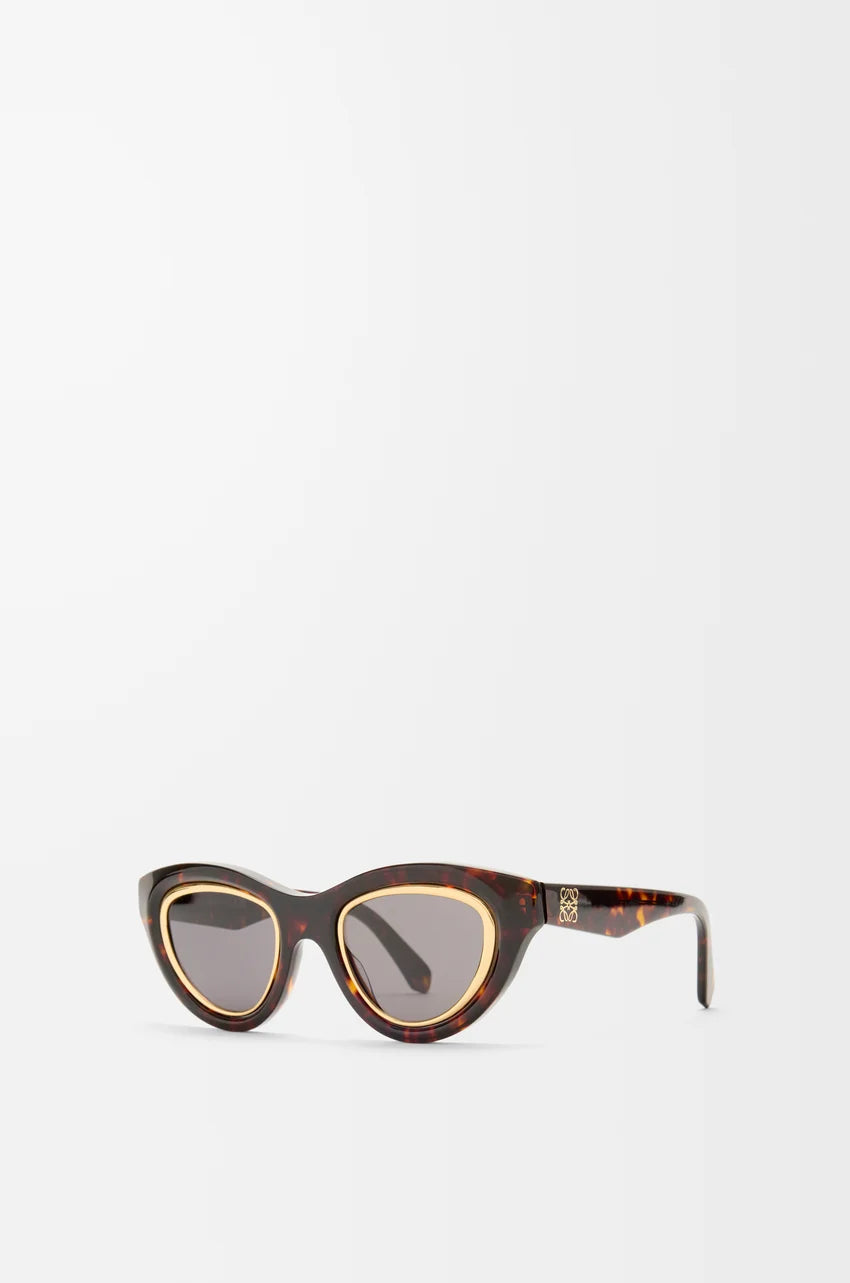 Loewe Mini Anagram Cateye sunglasses Tortoise LW40182U