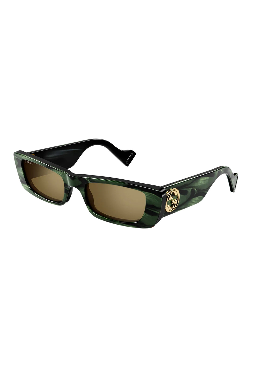 Gucci Rectangular Sunglasses Green GG0516S014
