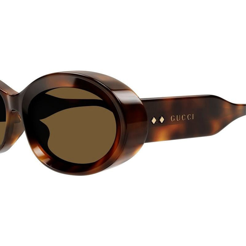 Gucci Oval Sunglasses GG1527S002 Havana