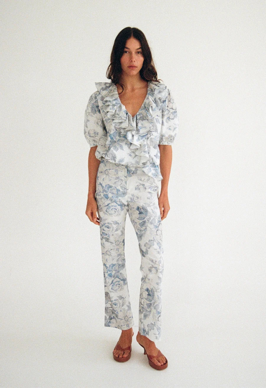 Maggie Marilyn Keep Your Edges Soft Short Sleeve Blouse