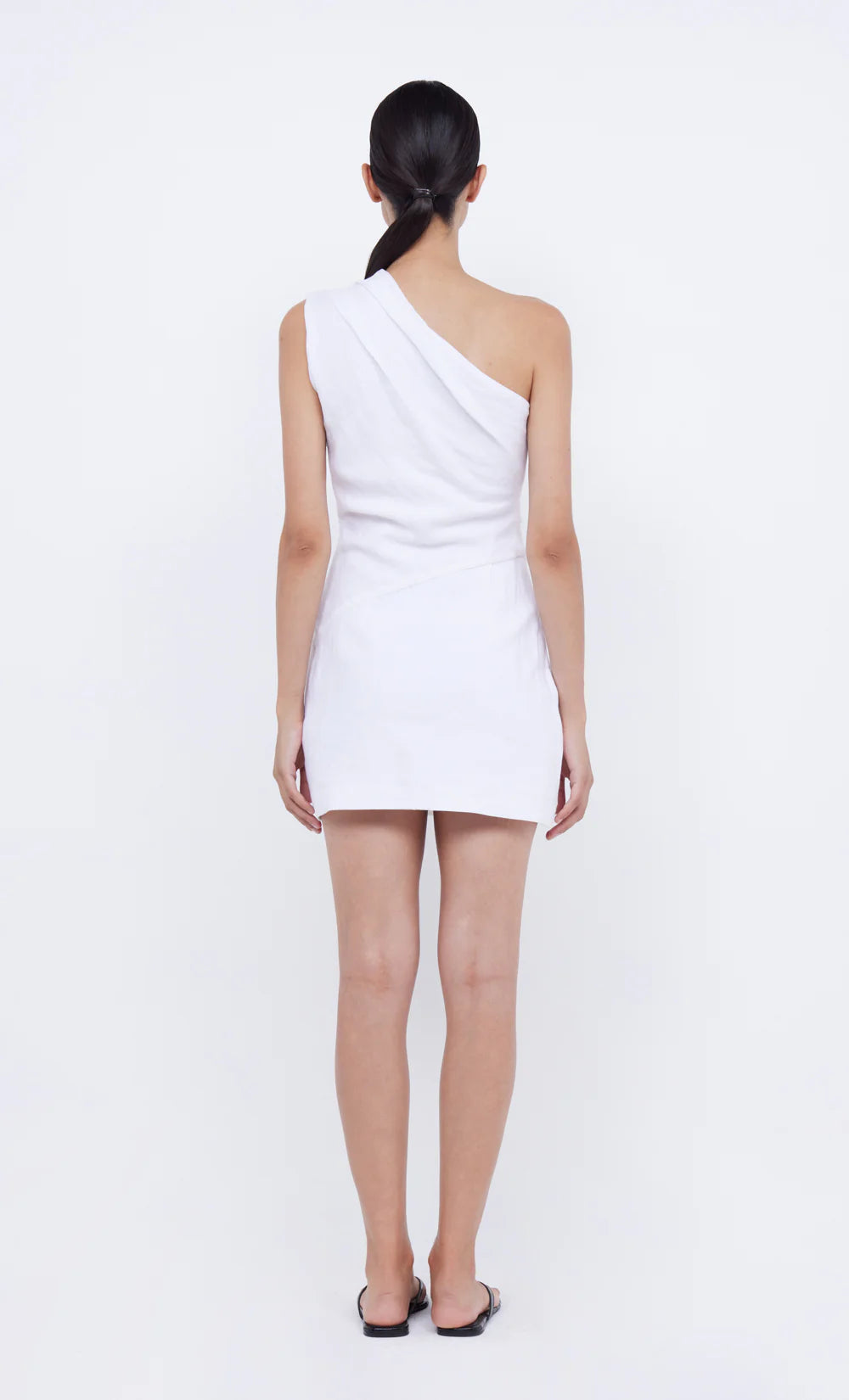 Lara Asym Mini Dress Ivory