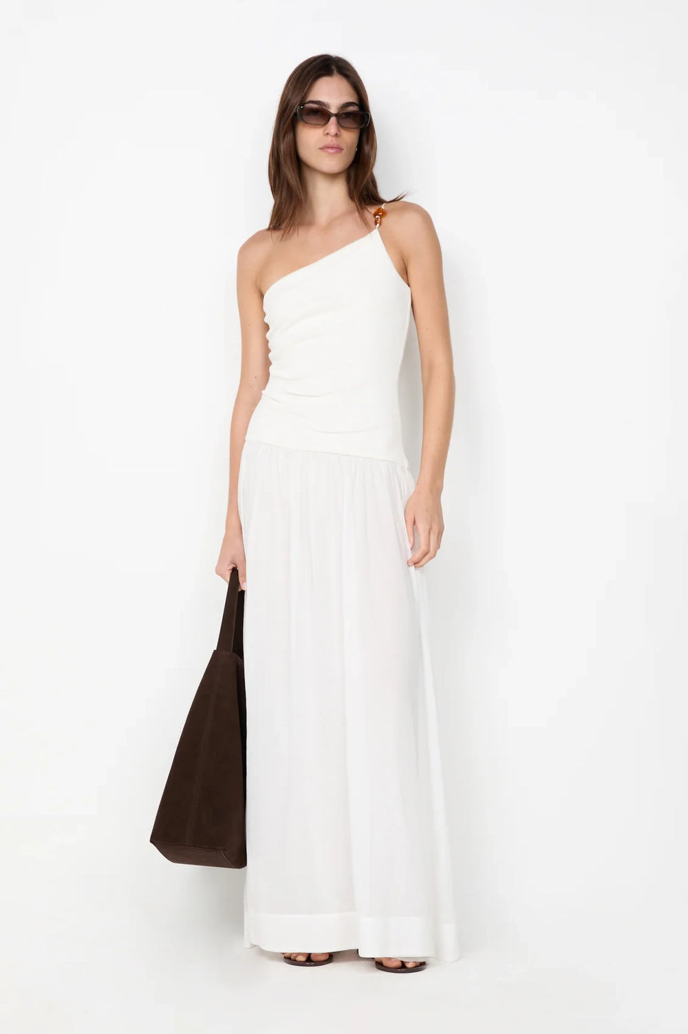 Sabrine Asym Maxi Ivory