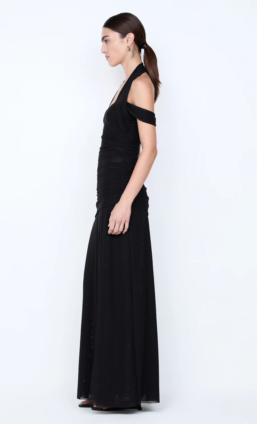 Winnie Halter Maxi Dress Black