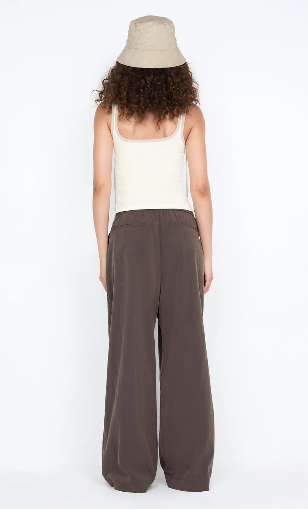 Lana Square Neck Tank Chalk Cement