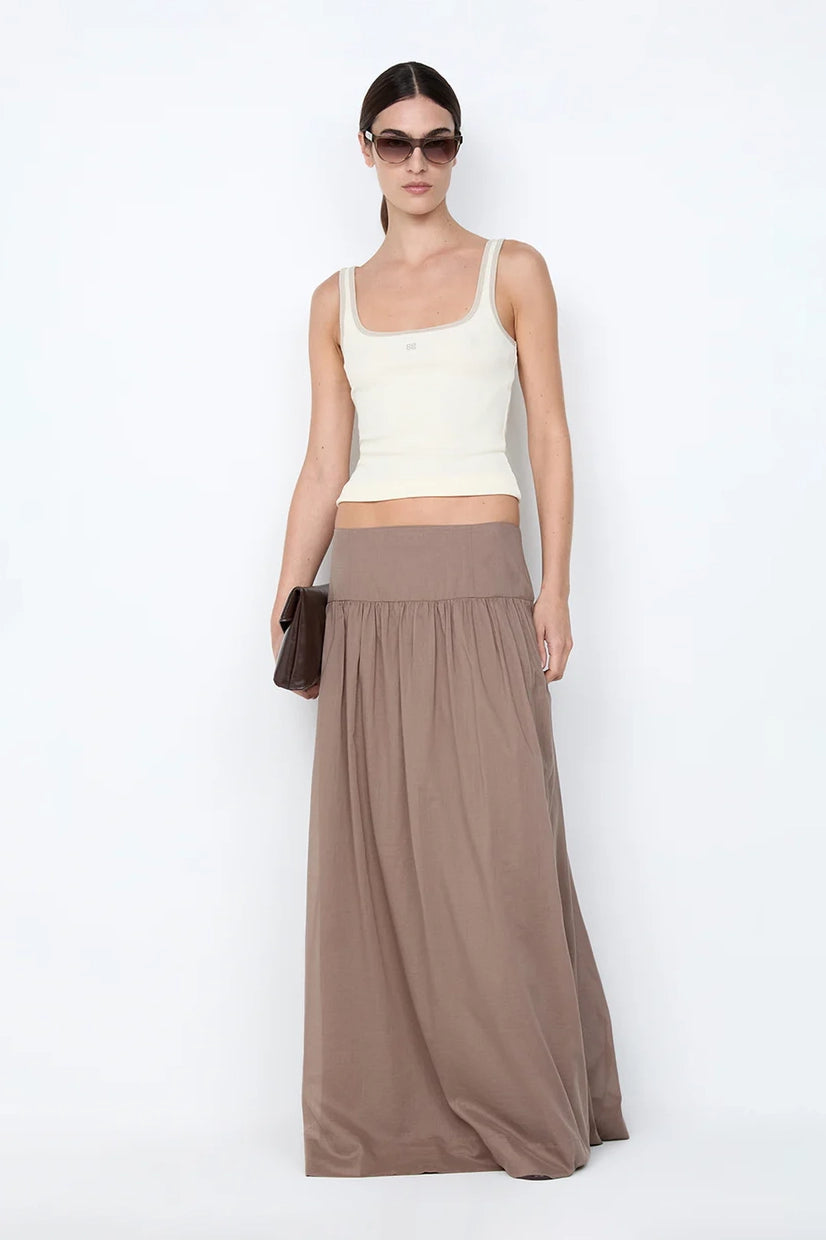 Marlowe Maxi Skirt Taupe