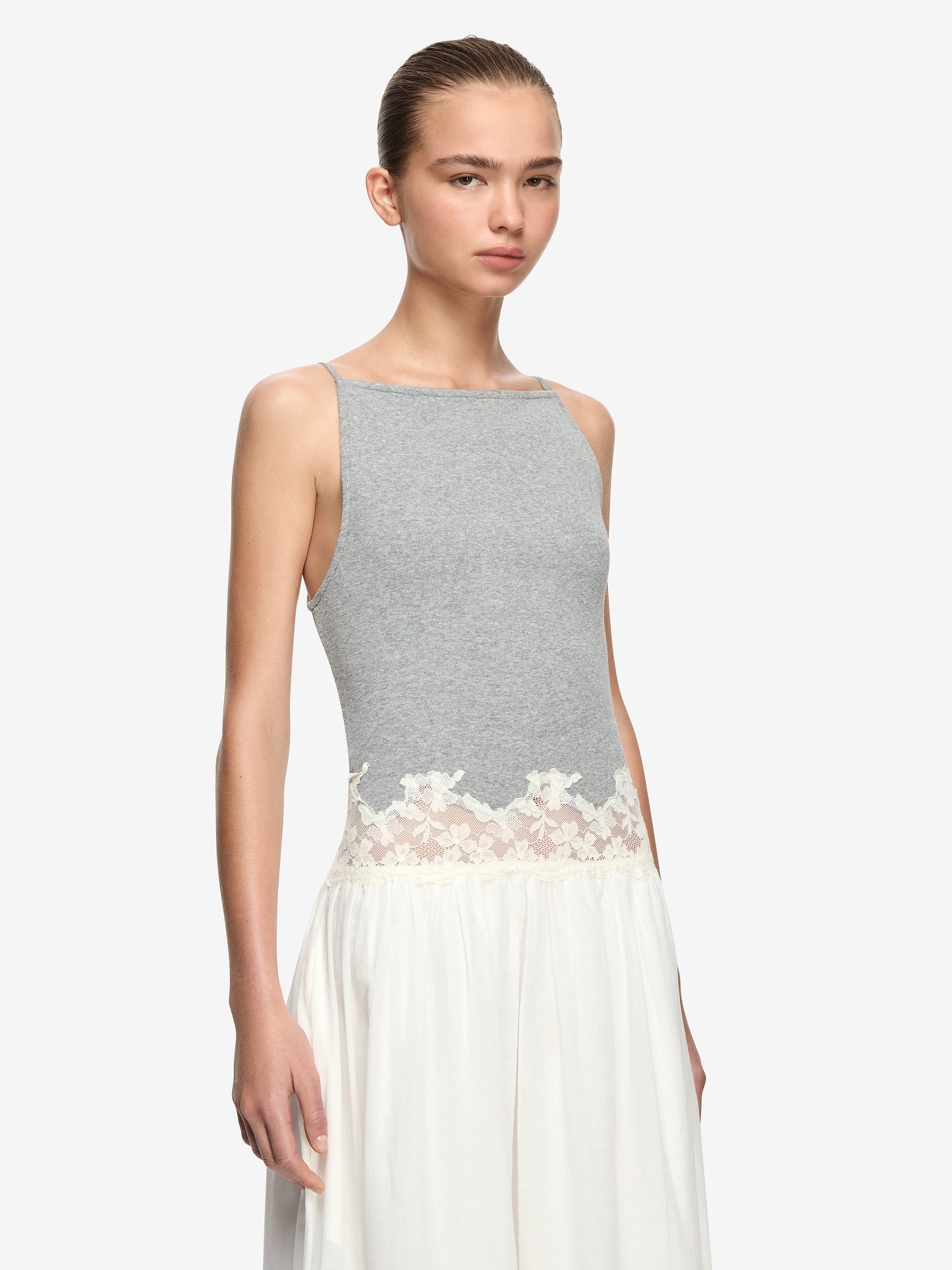 Bec and Bridge Delmare Maxi Dress Grey Ivory