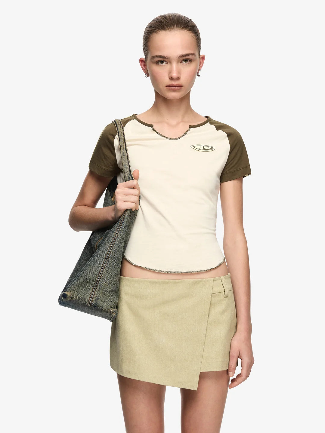 Bec and Bridge Ando Overlay Skort Olive