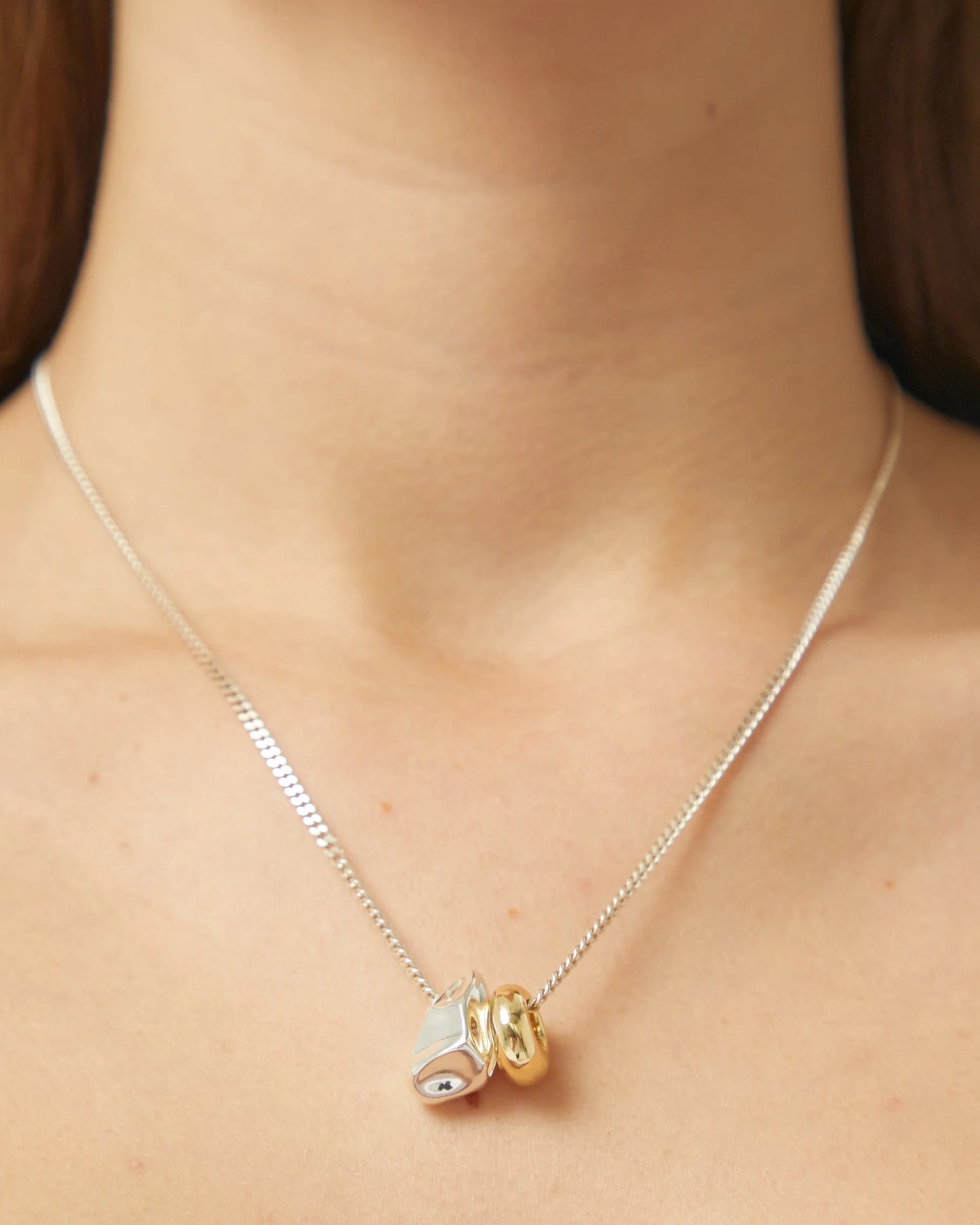 Brie Leon Halle Necklace Gold Silver