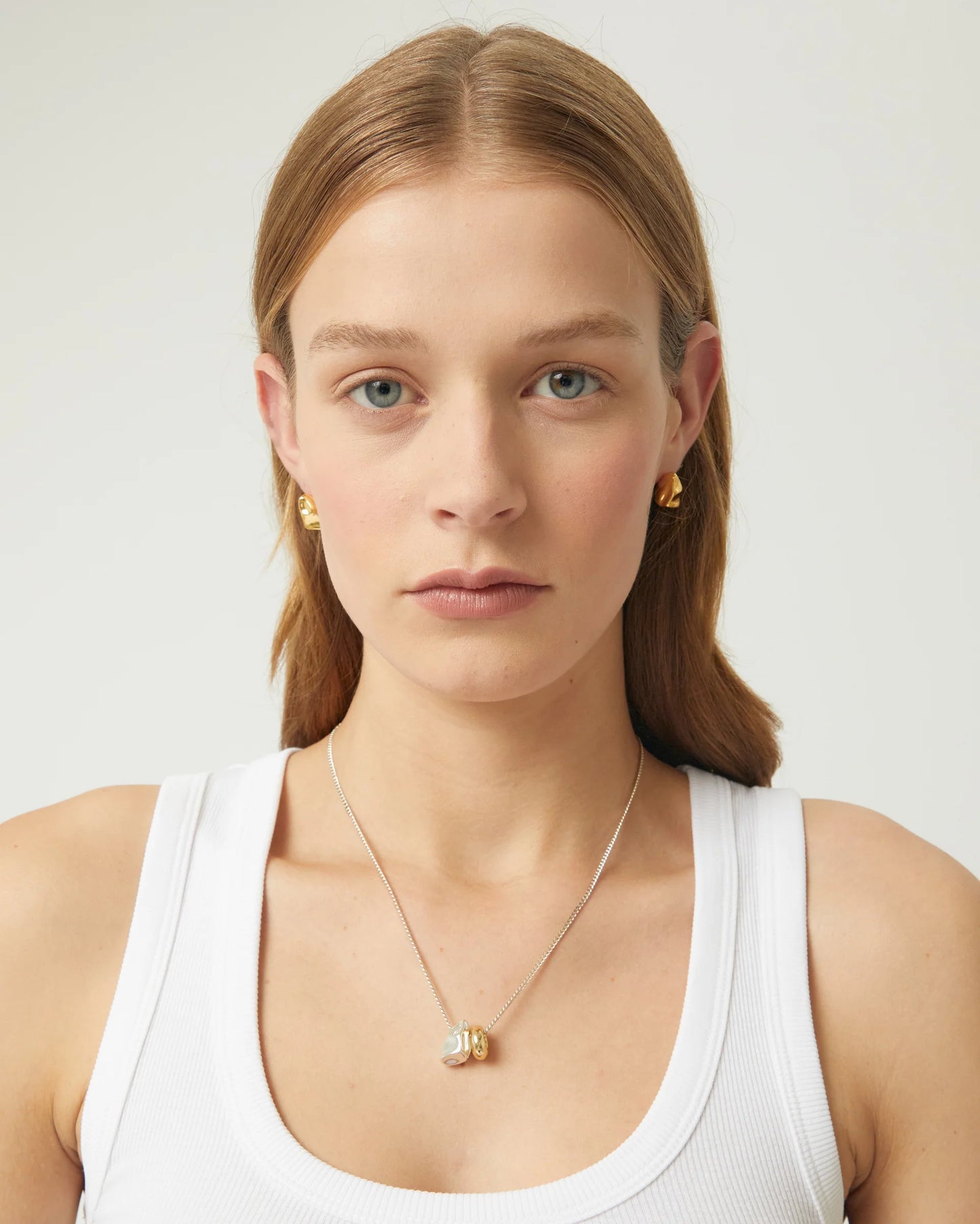Brie Leon Halle Necklace Gold Silver