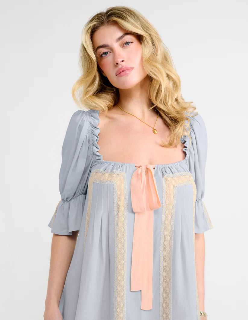 Heirloom Mini Dress French Blue