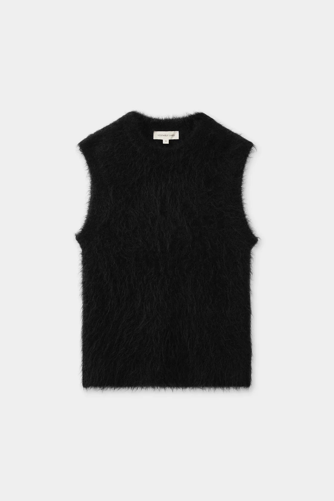 Hunter Alpaca Knit Vest Black