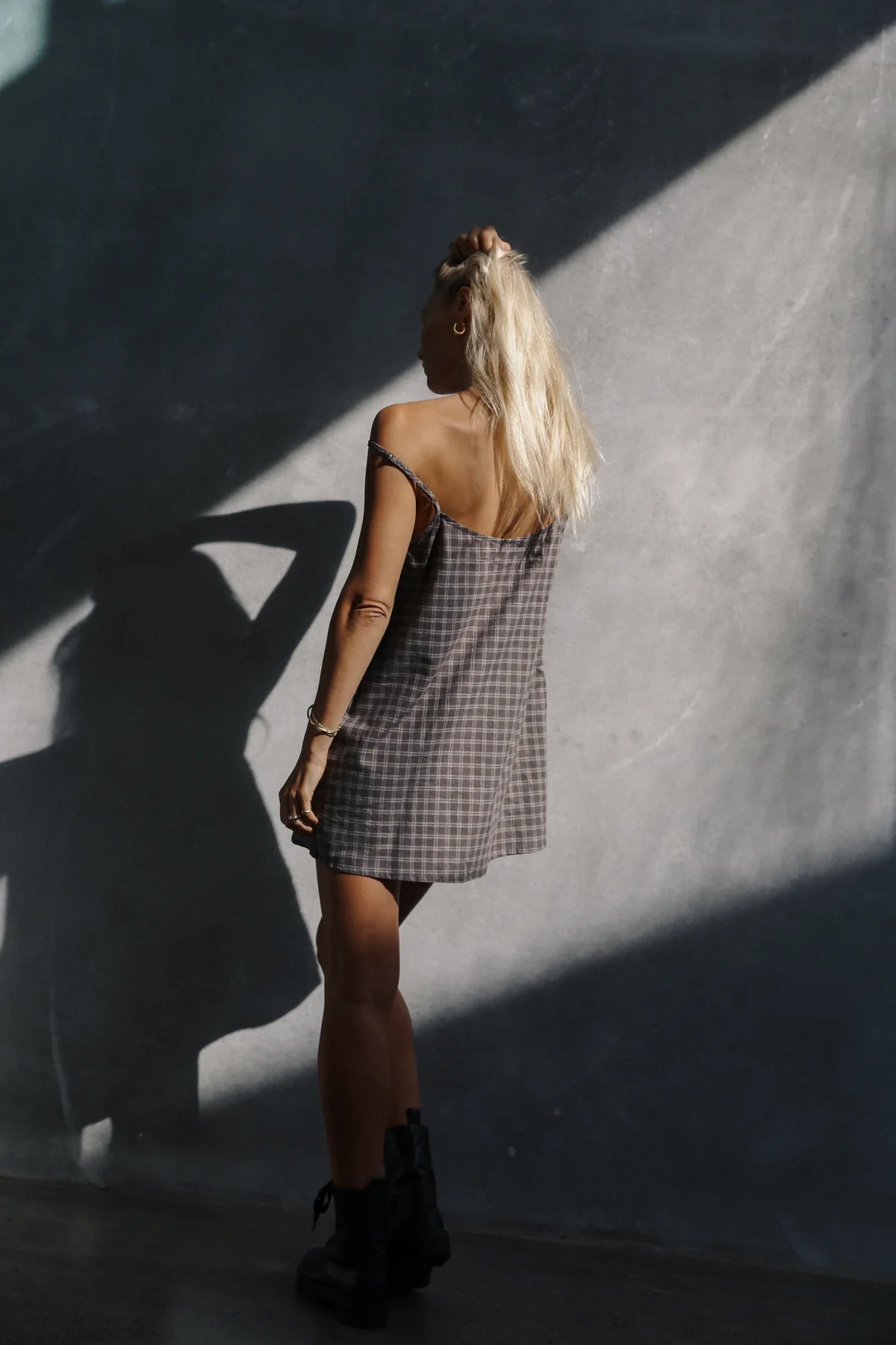 The Bare Road Ari Dress Maple Gingham