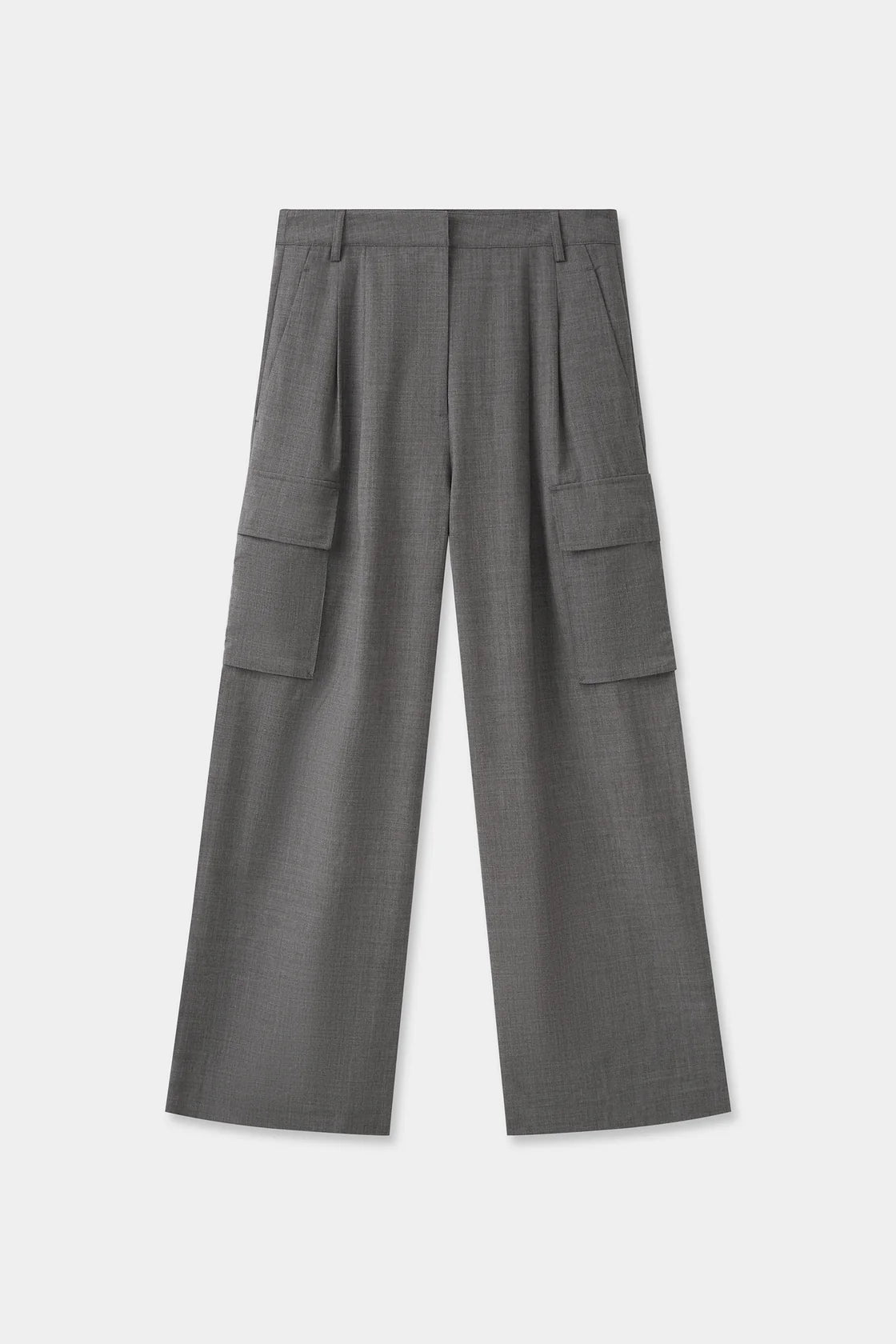 Isara Wool Cargo Pant Charcoal