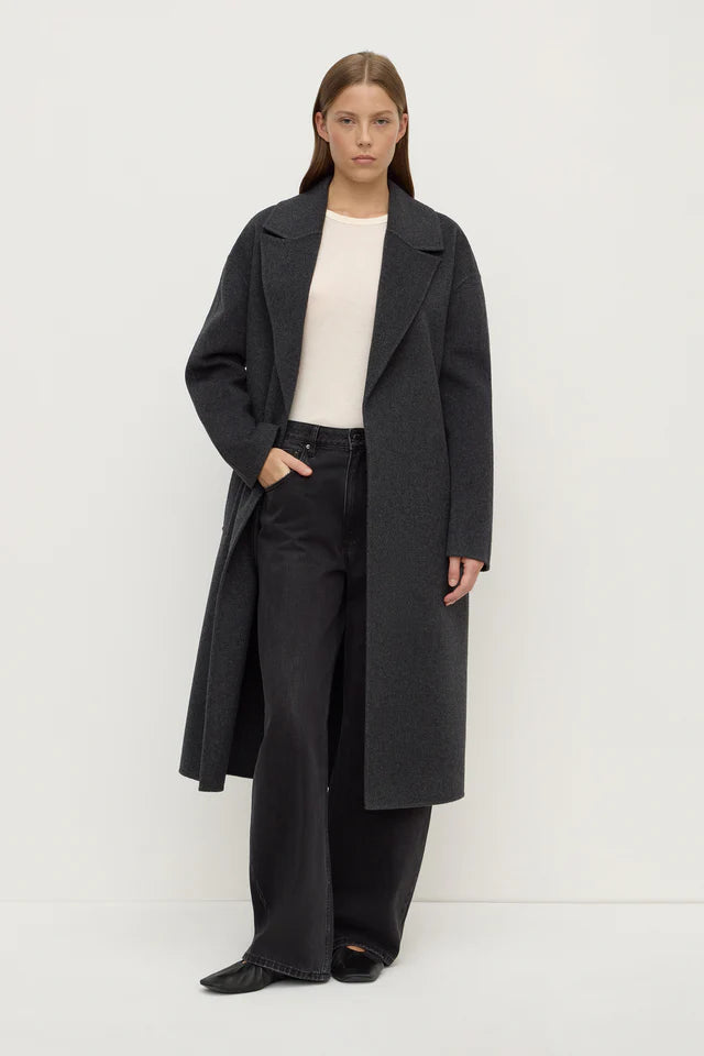 Ivy Wool Coat Charcoal Marle