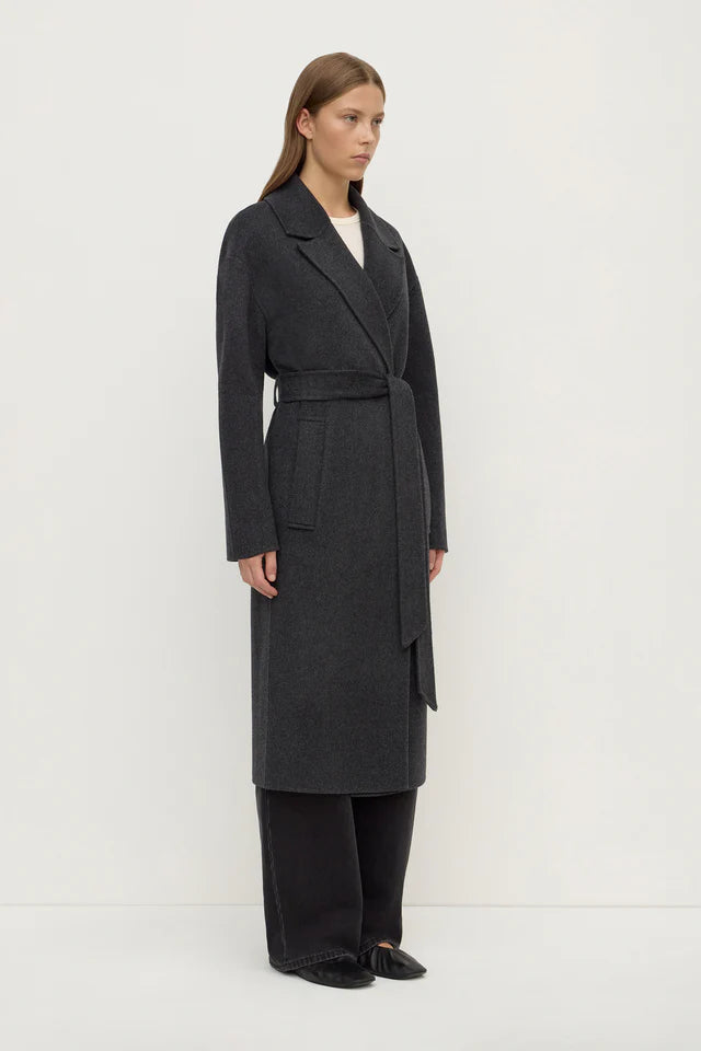 Ivy Wool Coat Charcoal Marle