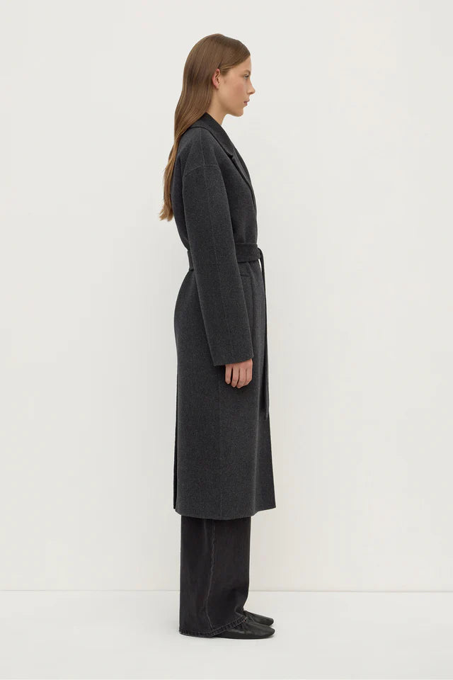 Ivy Wool Coat Charcoal Marle