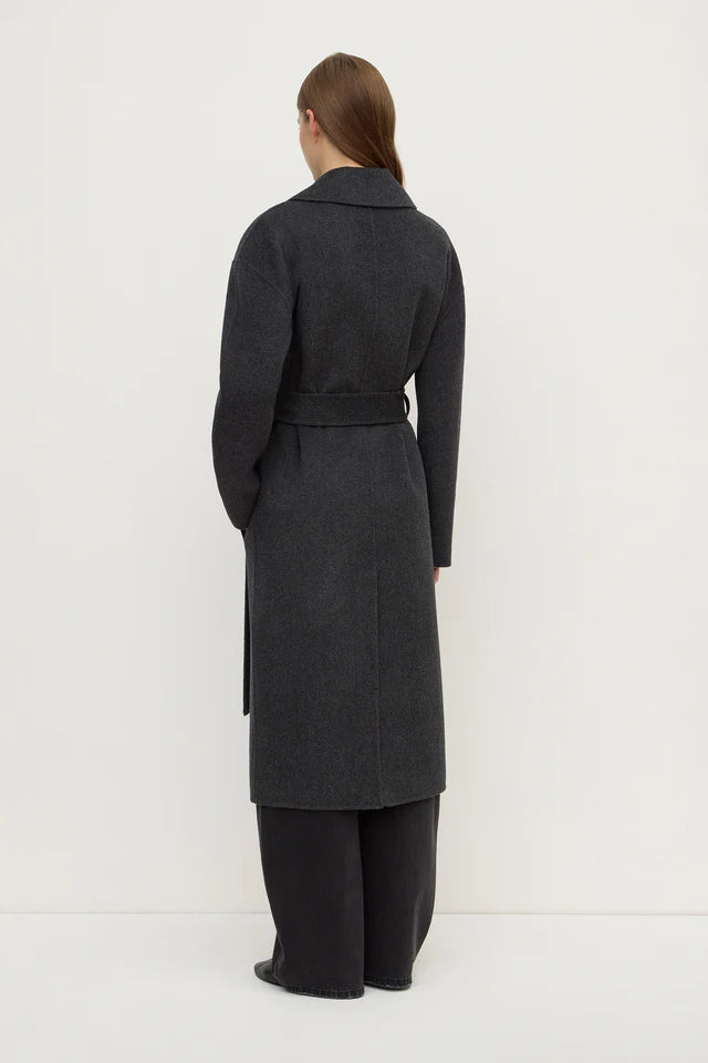 Ivy Wool Coat Charcoal Marle