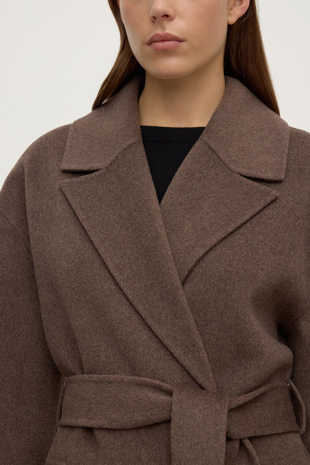 Ivy Coat Cocoa Marle