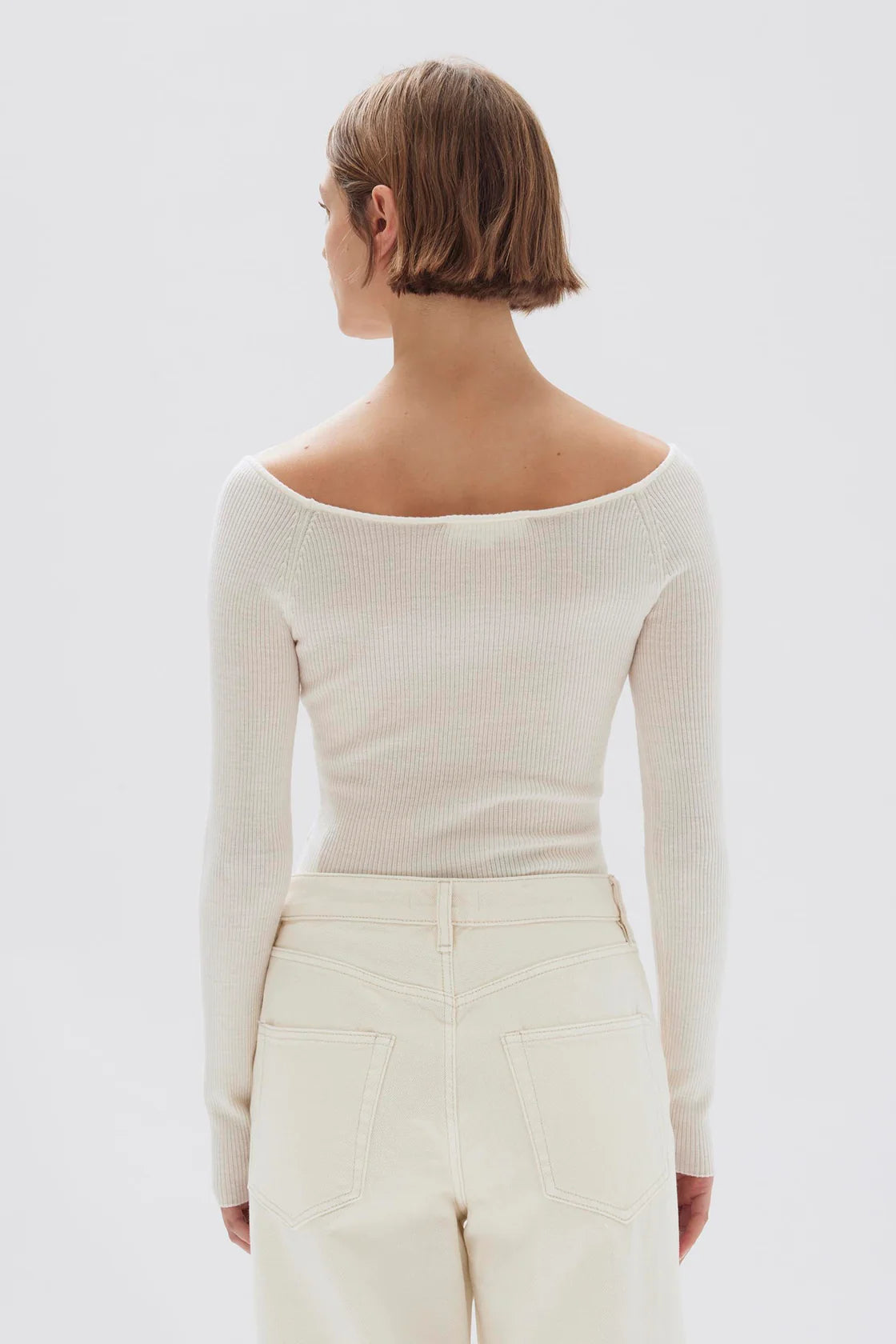 Izzy Long Sleeve Top White