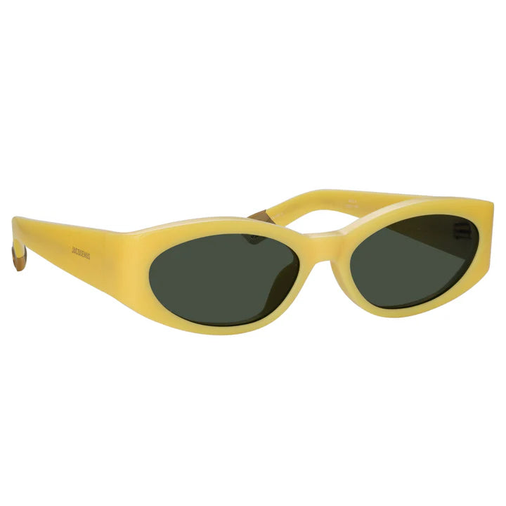 Jacquemus The Ovalo Sunglasses Yellow