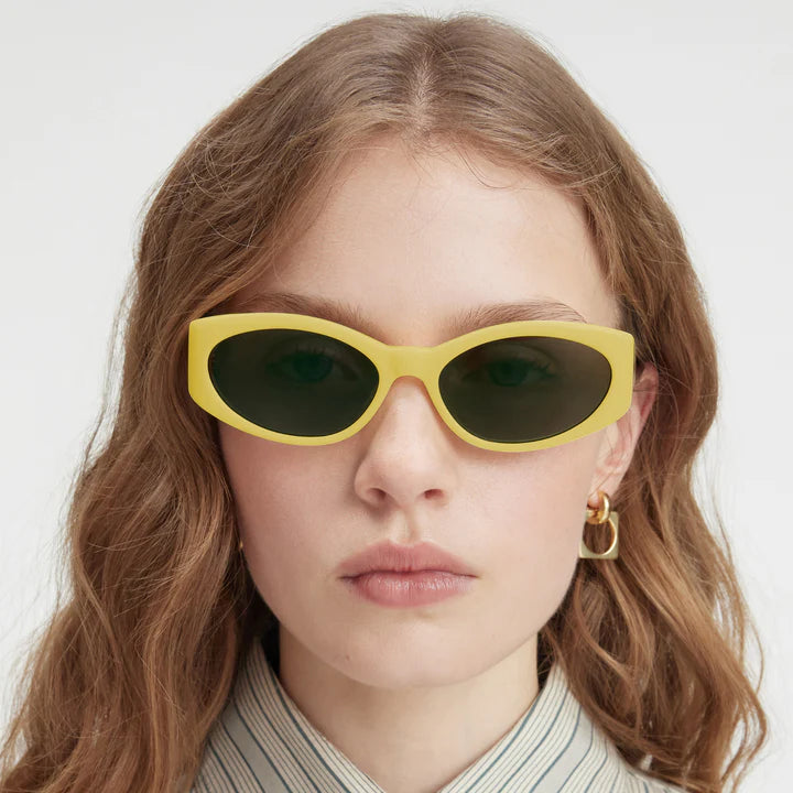 Jacquemus The Ovalo Sunglasses Yellow