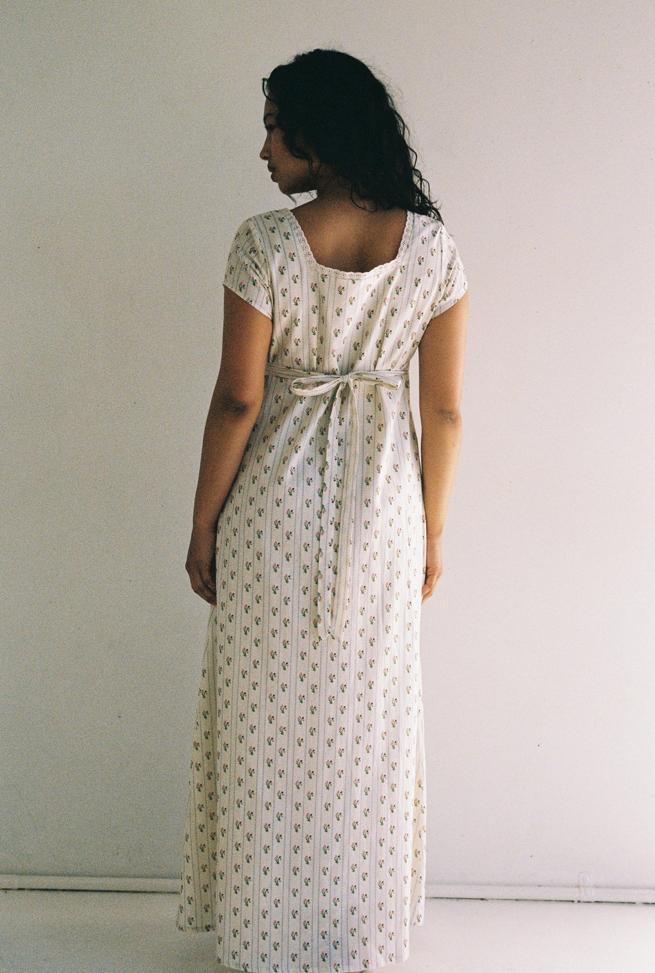 Irina Maxi Dress Poppies Stripe