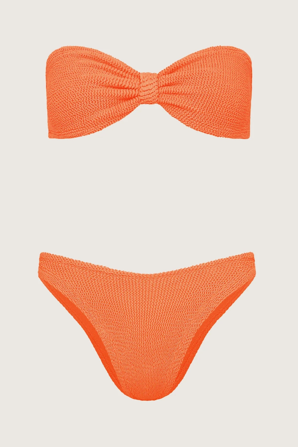 Jean Bikini Metallic Tangerine